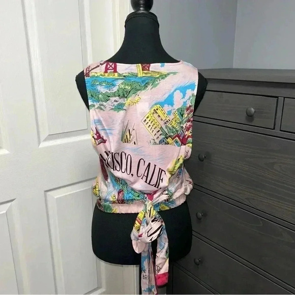 Anthropologie -  Tiny Postcard Wrap Top - Picture 5 of 9